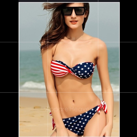 🇺🇸4TH OF JULY Perfect🇺🇸 👙Brand New. B Cup ok A C Cup to fit like Pic - Picture 2 of 4